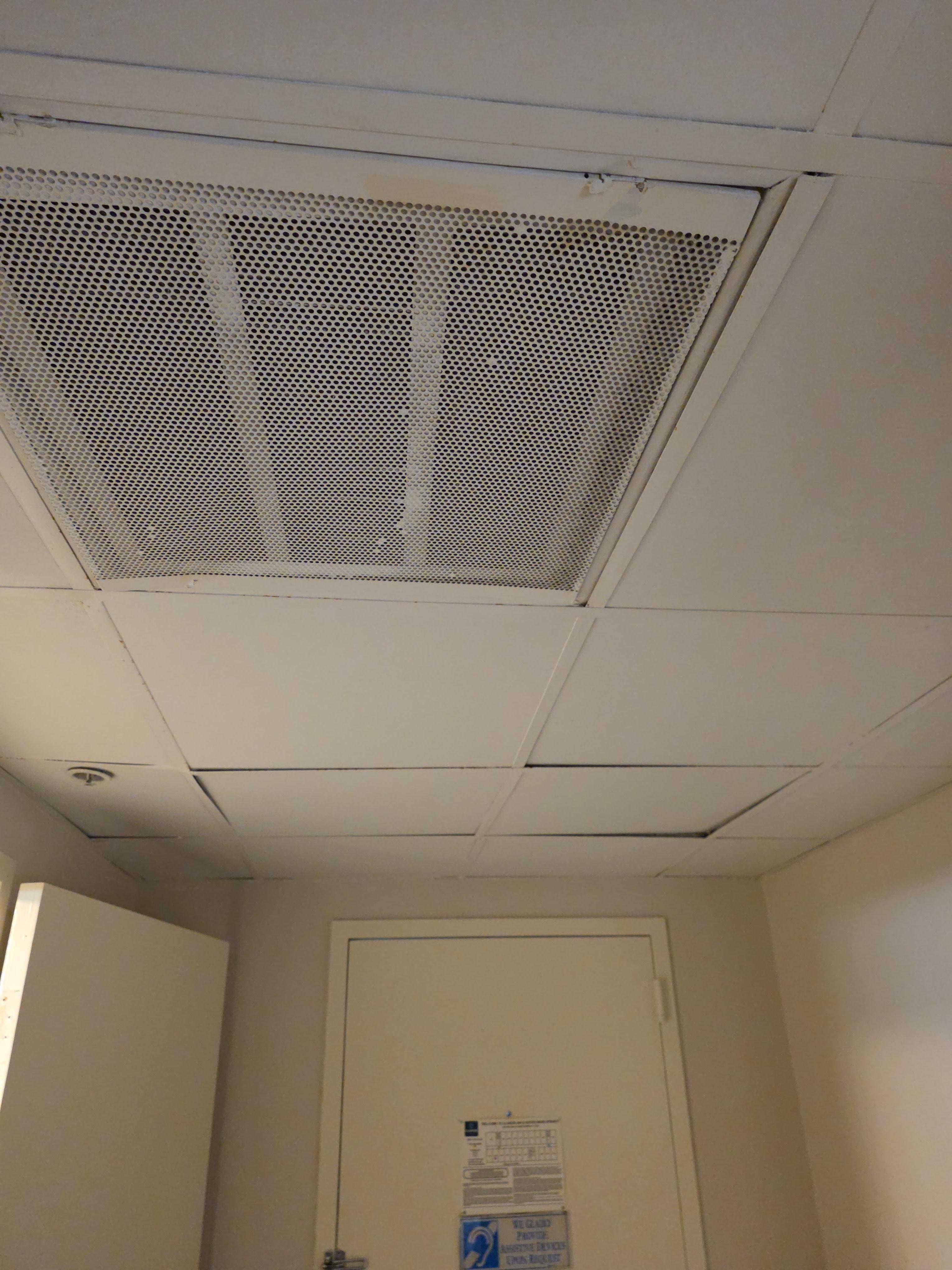 Ceiling tiles falling out