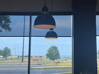 View from our table of the lake