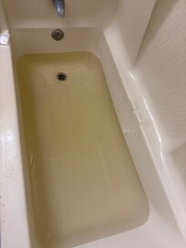 Filled the tub up, so My Wife could take a bath I walked back in to this yellow brownish nightmare not what water should look like