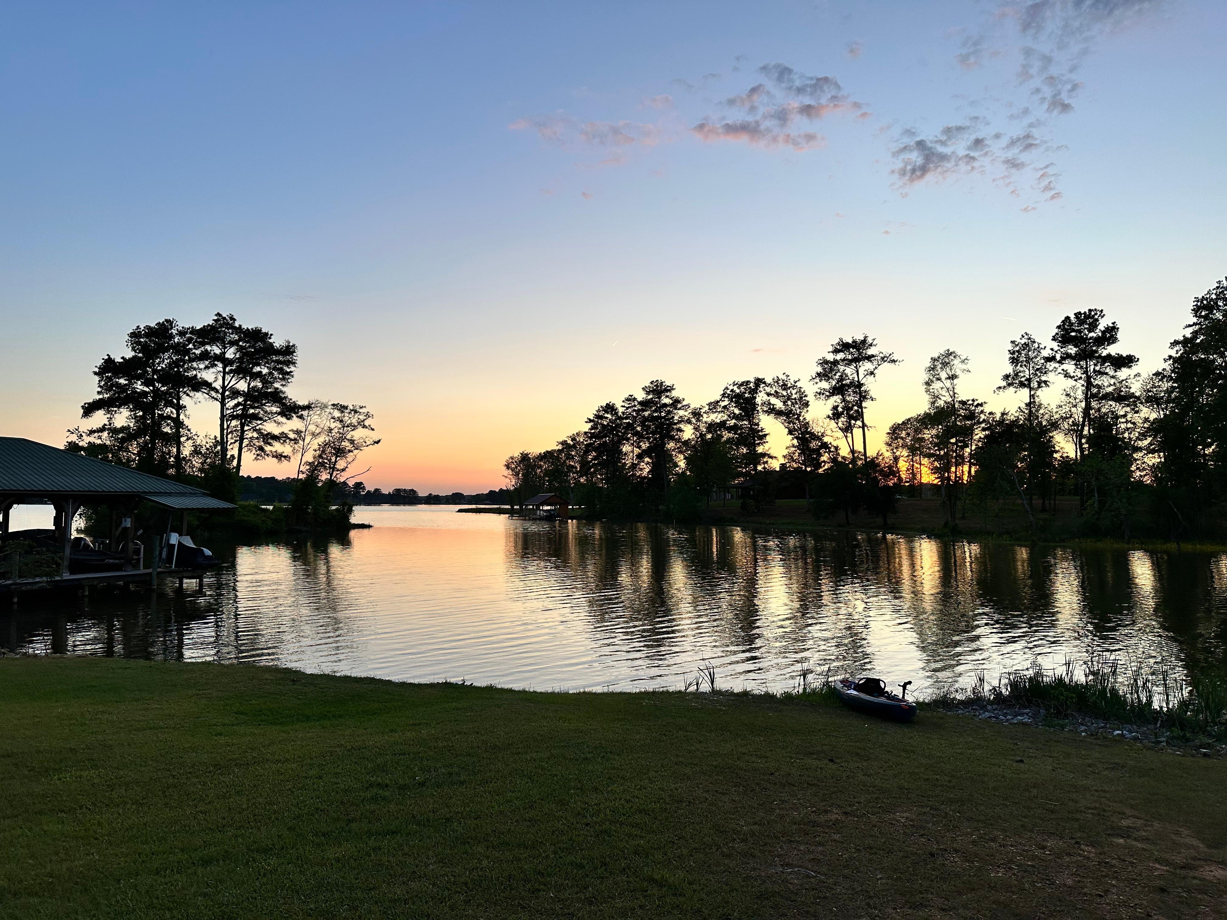 Beautiful sunset from the property 