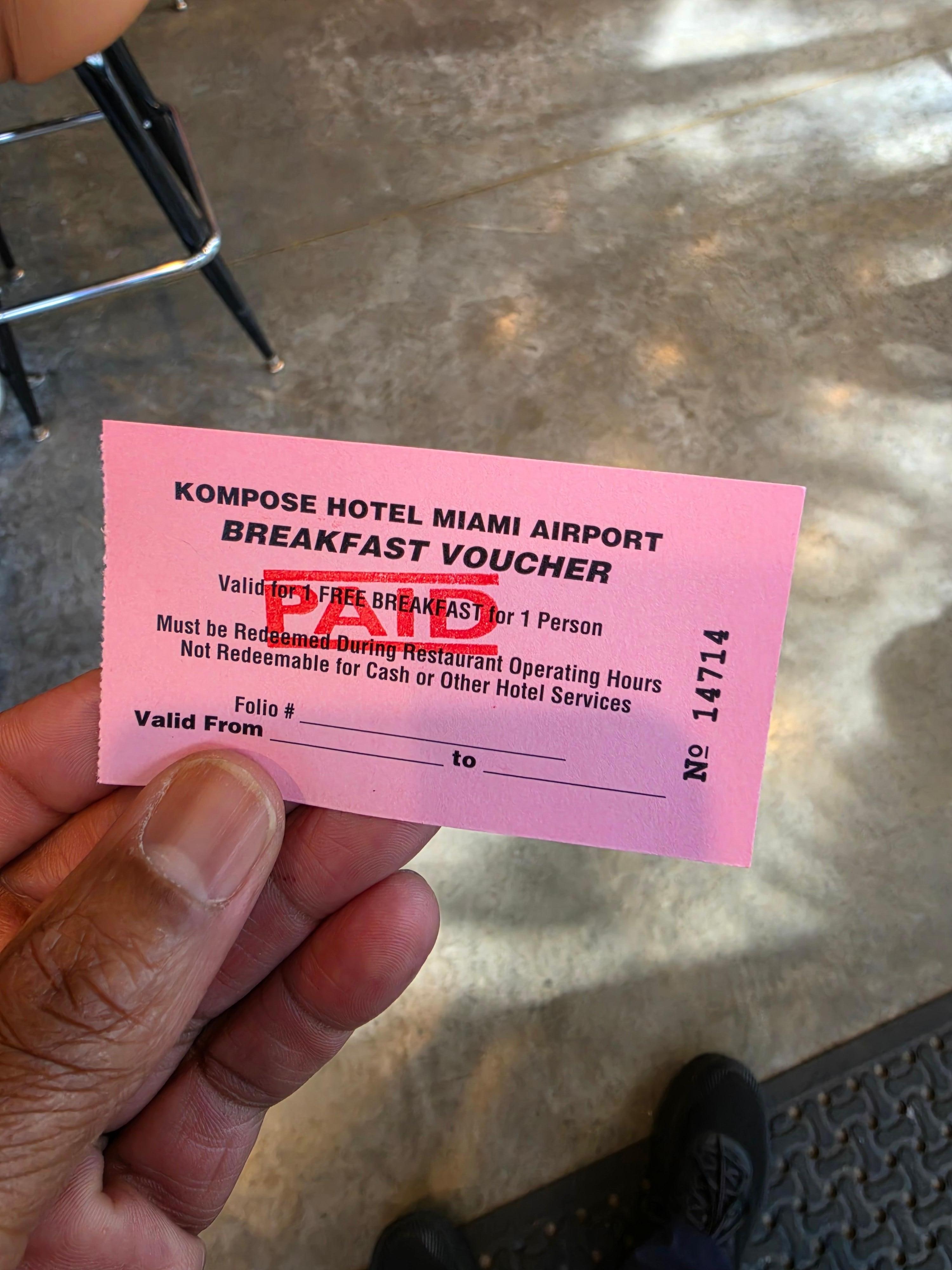 Very nice breakfast.