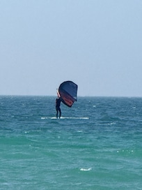 Wind surfer on Bay side
