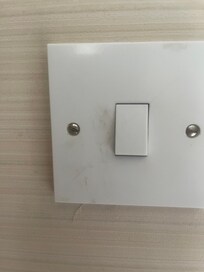 Light switch plates dirty