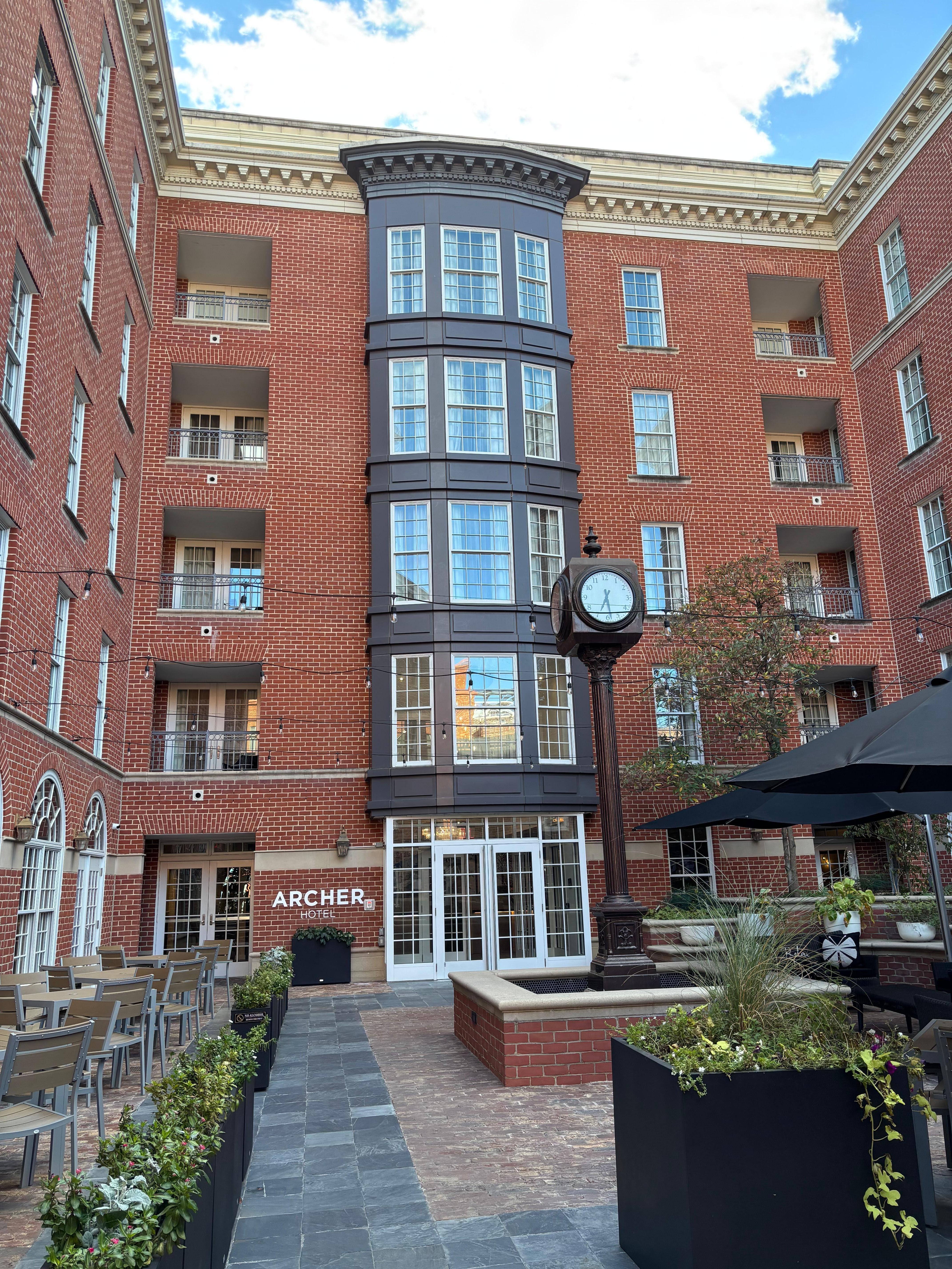 The front entry through the courtyard is beautiful.