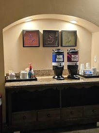 They had a beverage station