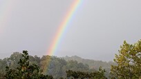 Rainbow from deck