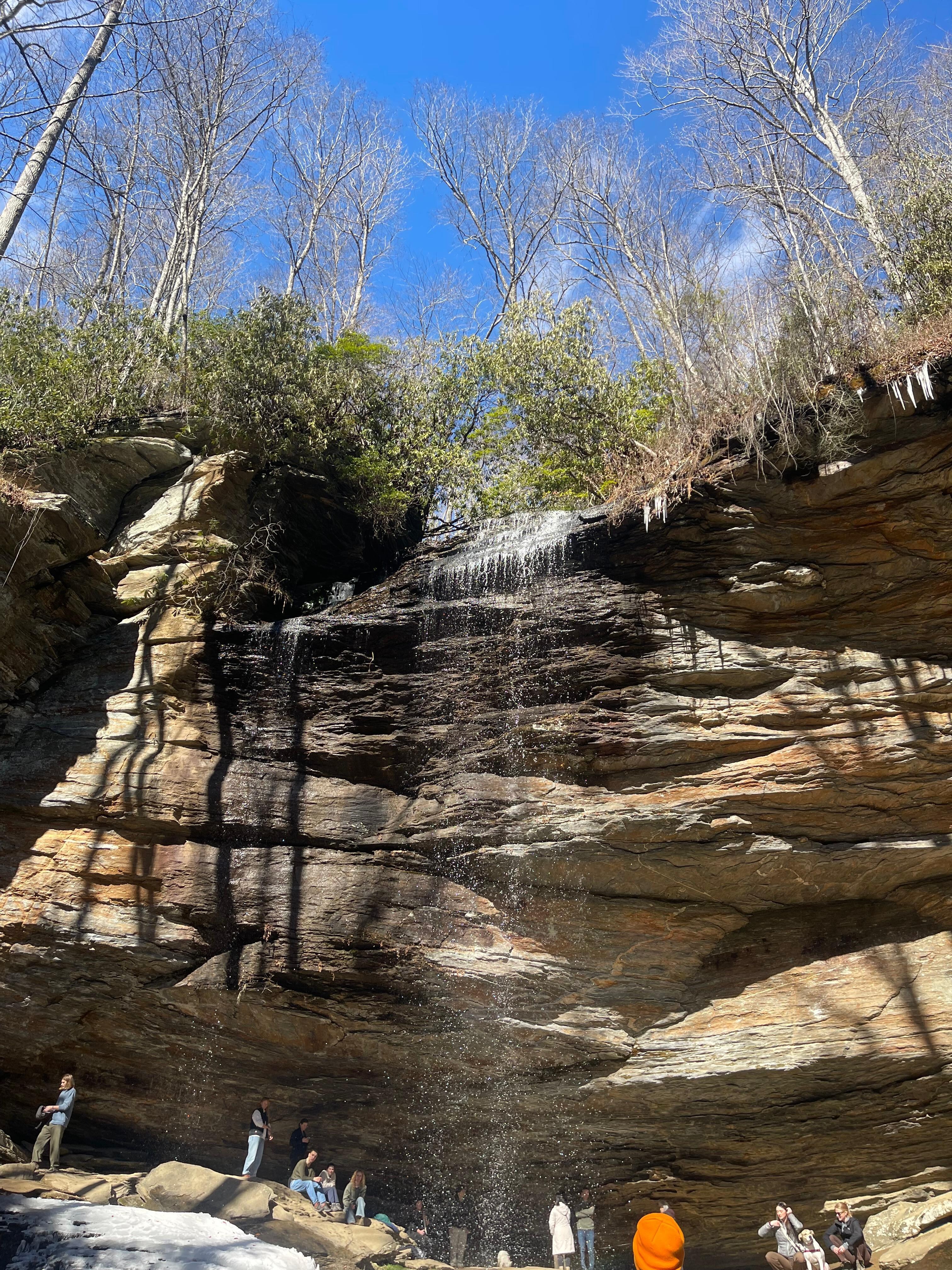 Mountain scenery on a trail 