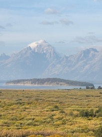 Grand Tetons view from Jackson Lake Lodge.