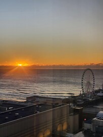 Beautiful sunrise from our room.