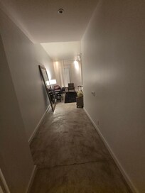 Plain cracked concrete floors