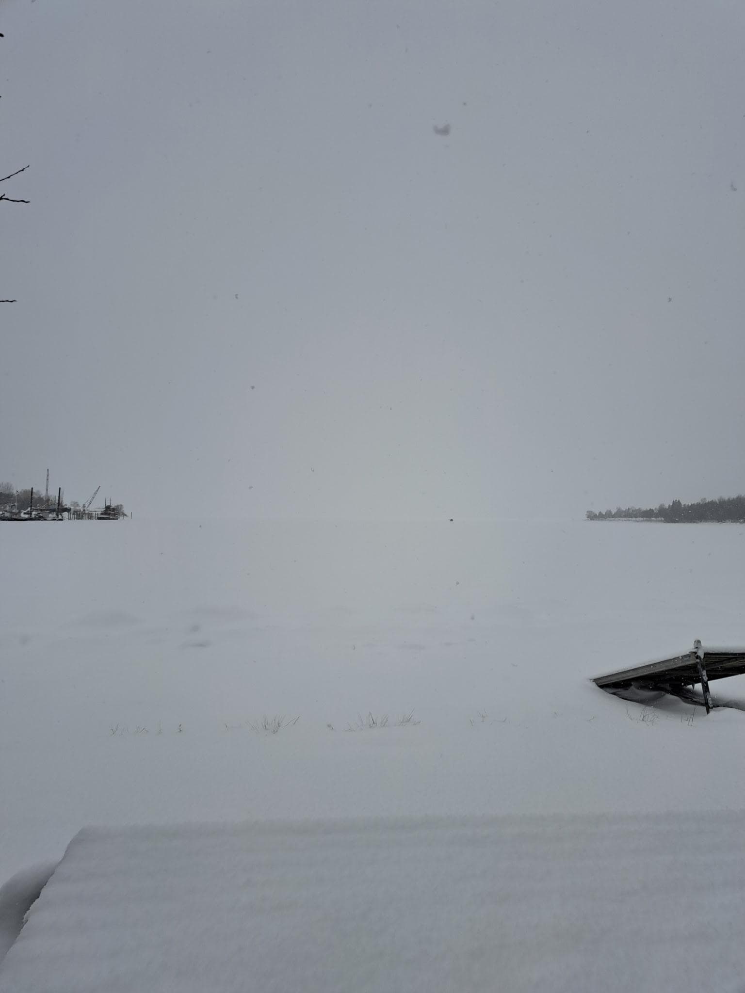 View of the lake when we had left