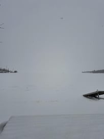 View of the lake when we had left