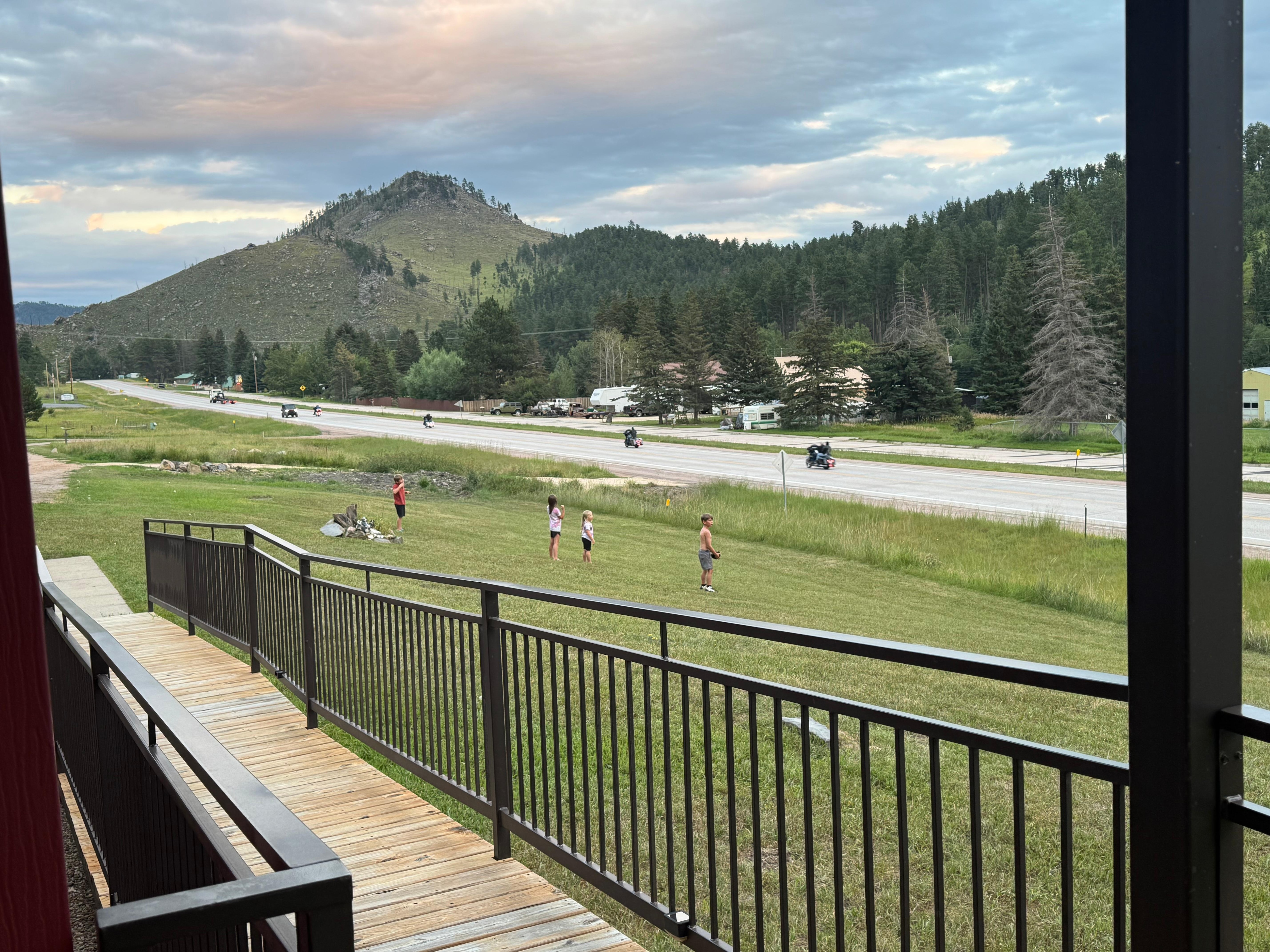 Kids had fun with passer-byers honking game