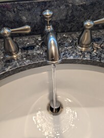 Hot water was non existent almost in the sink