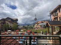 Our balcony overlooking the plaza