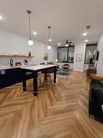 Living room and dining area. Very spacious.