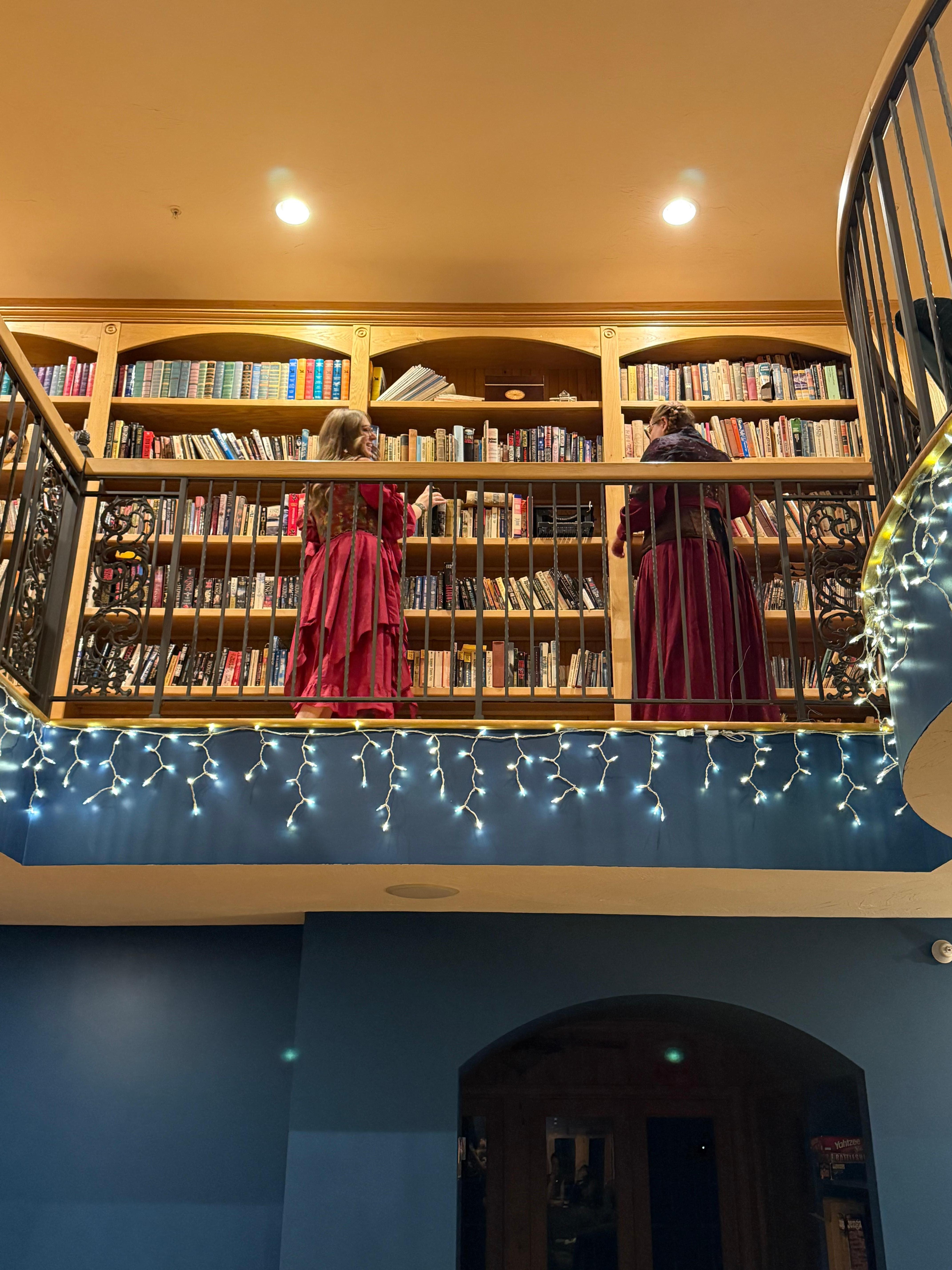 View of the Library from downstairs, feat renaissance fits