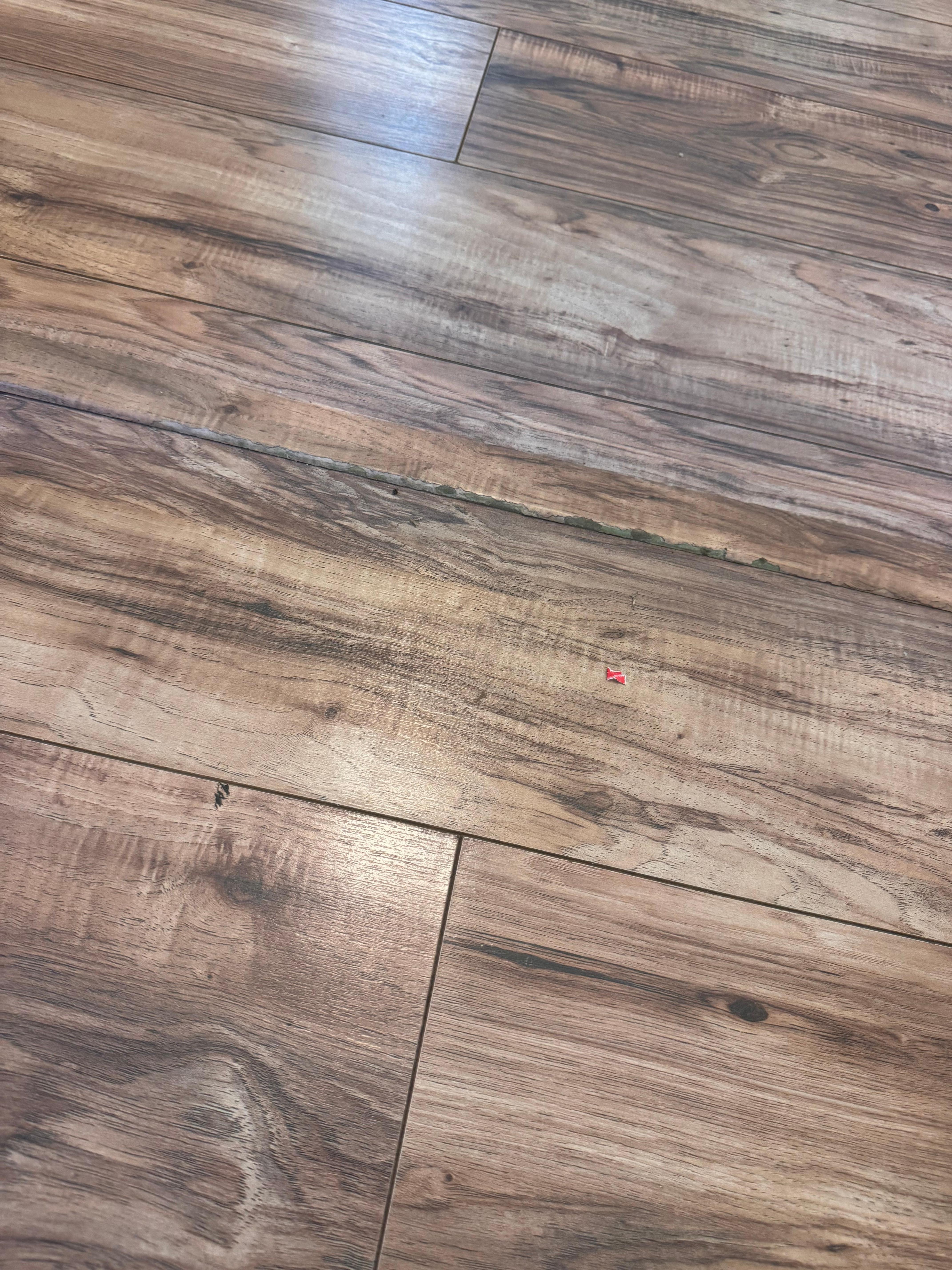 Transition lip in the floor