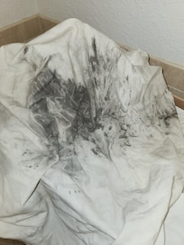 Sulphur residue from washer