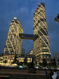 View from galle face park facing hotel