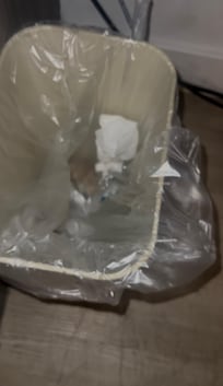 Left over trash