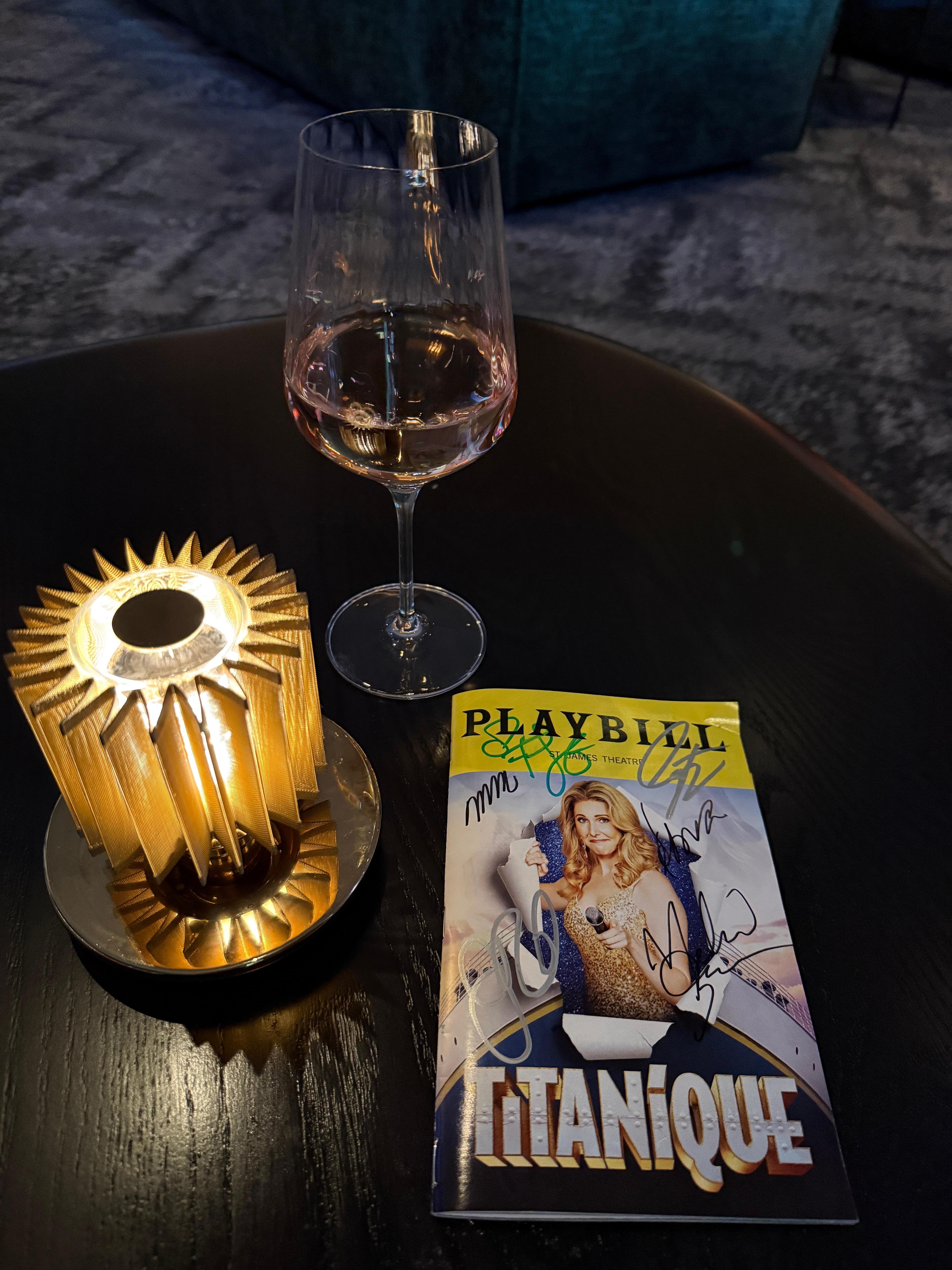 From inside the hotel dining room