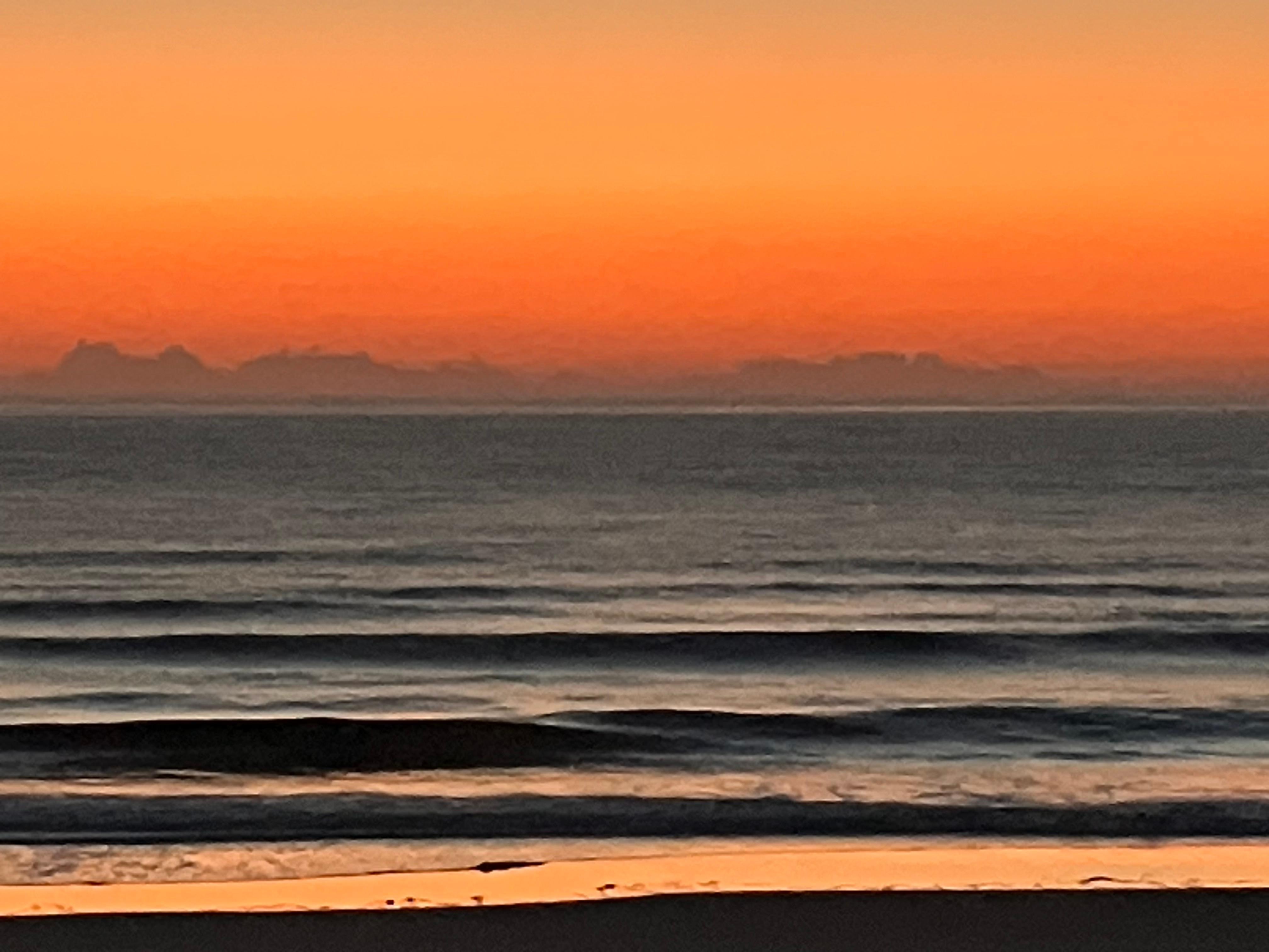 This sunrise looks like a sunset…,