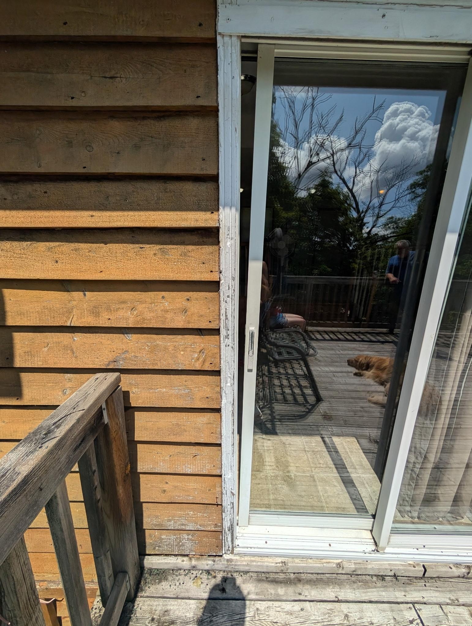 patio door was very difficult to close
