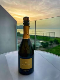 Beautiful sunset from balcony