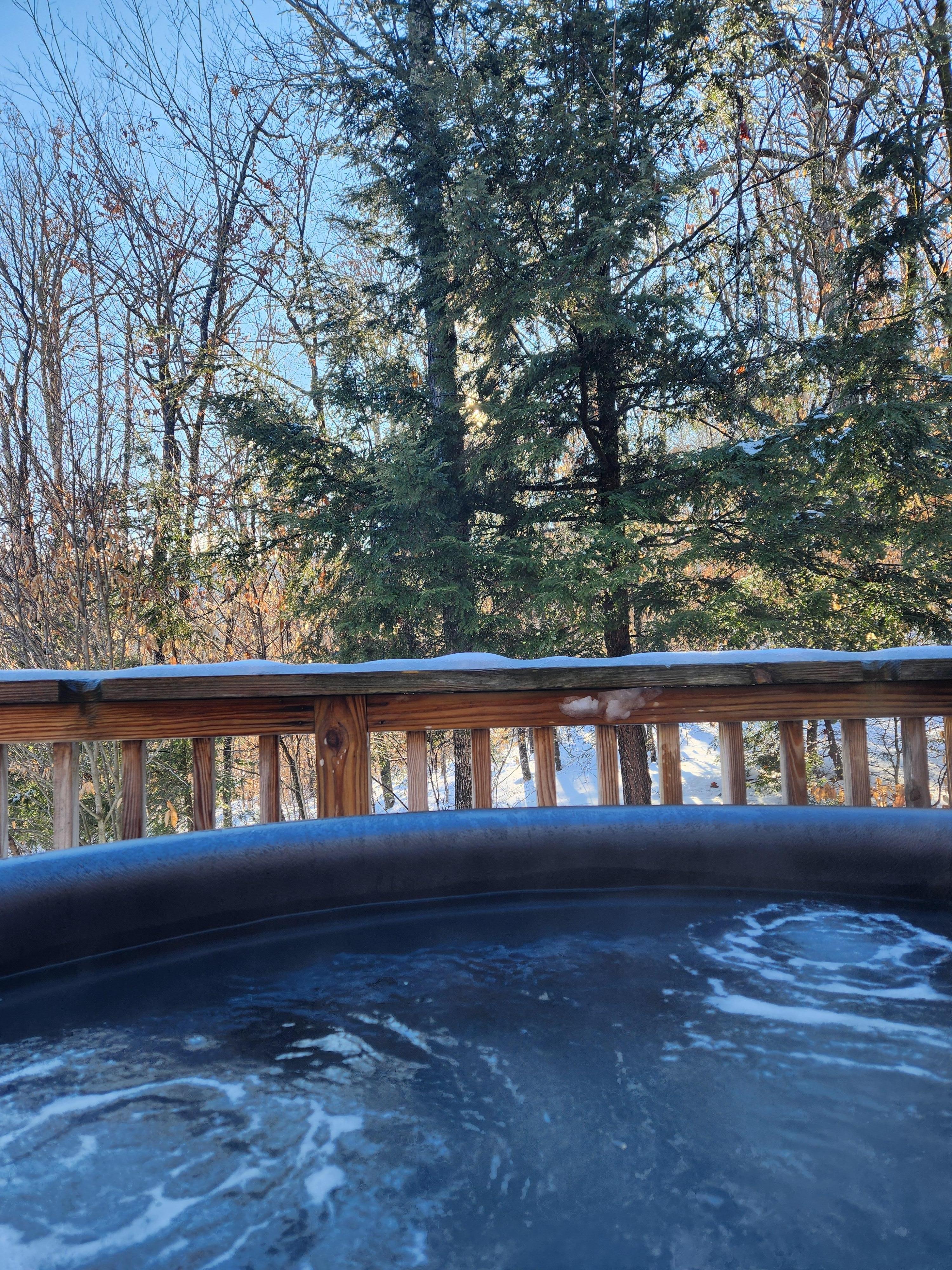 Hot tub and views!