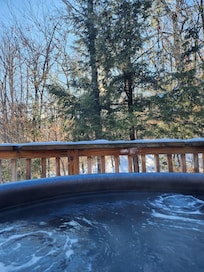Hot tub and views!