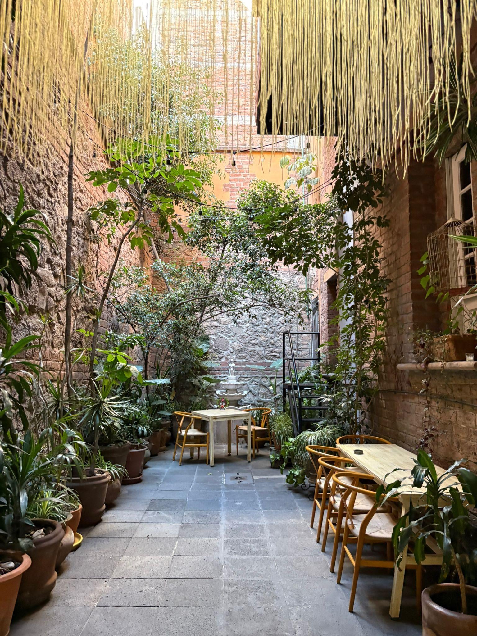 The entrance courtyard. 