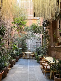 The entrance courtyard.