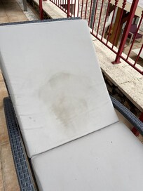 Auflage verschmutzt