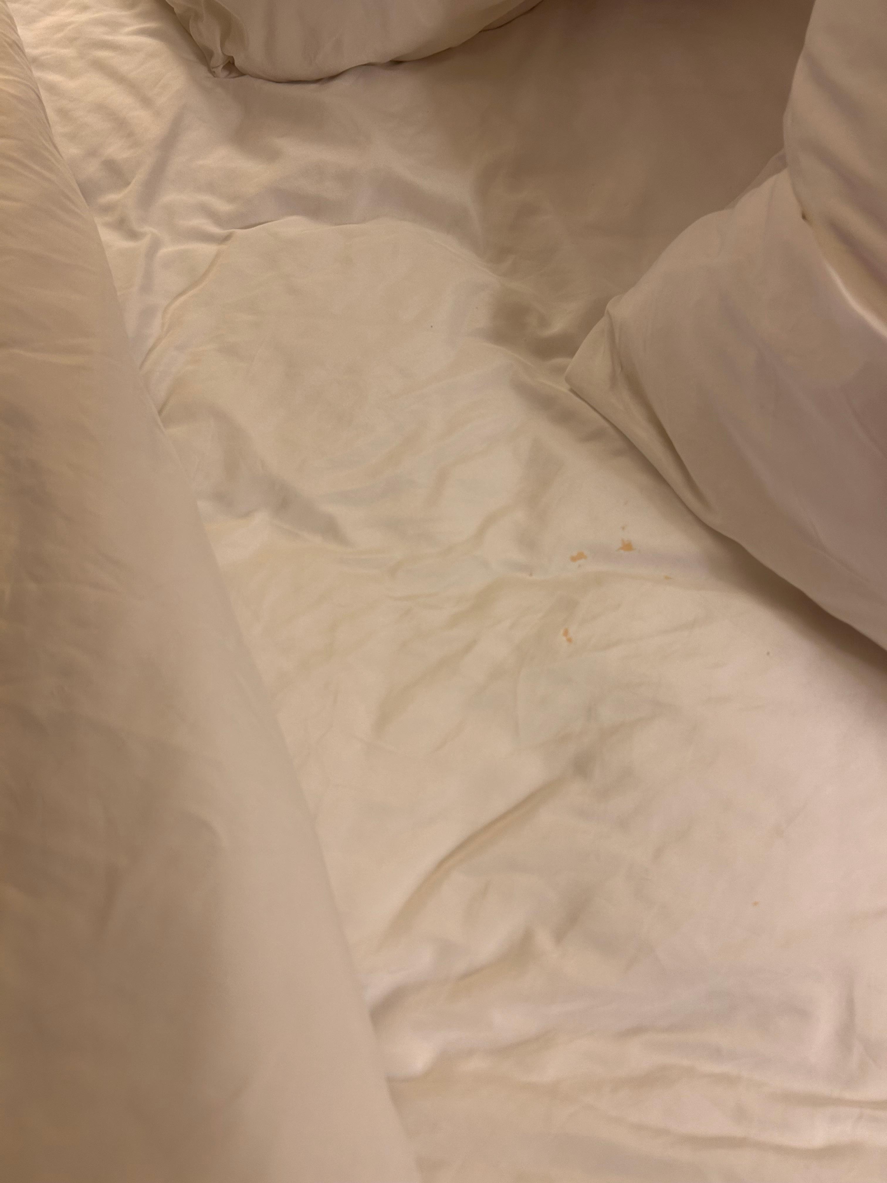 Brown/Red stains on sheets