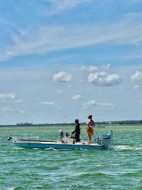 We did a lot of fishing on the beautiful flats in Bokeelia.