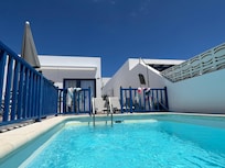 The villa from the pool…