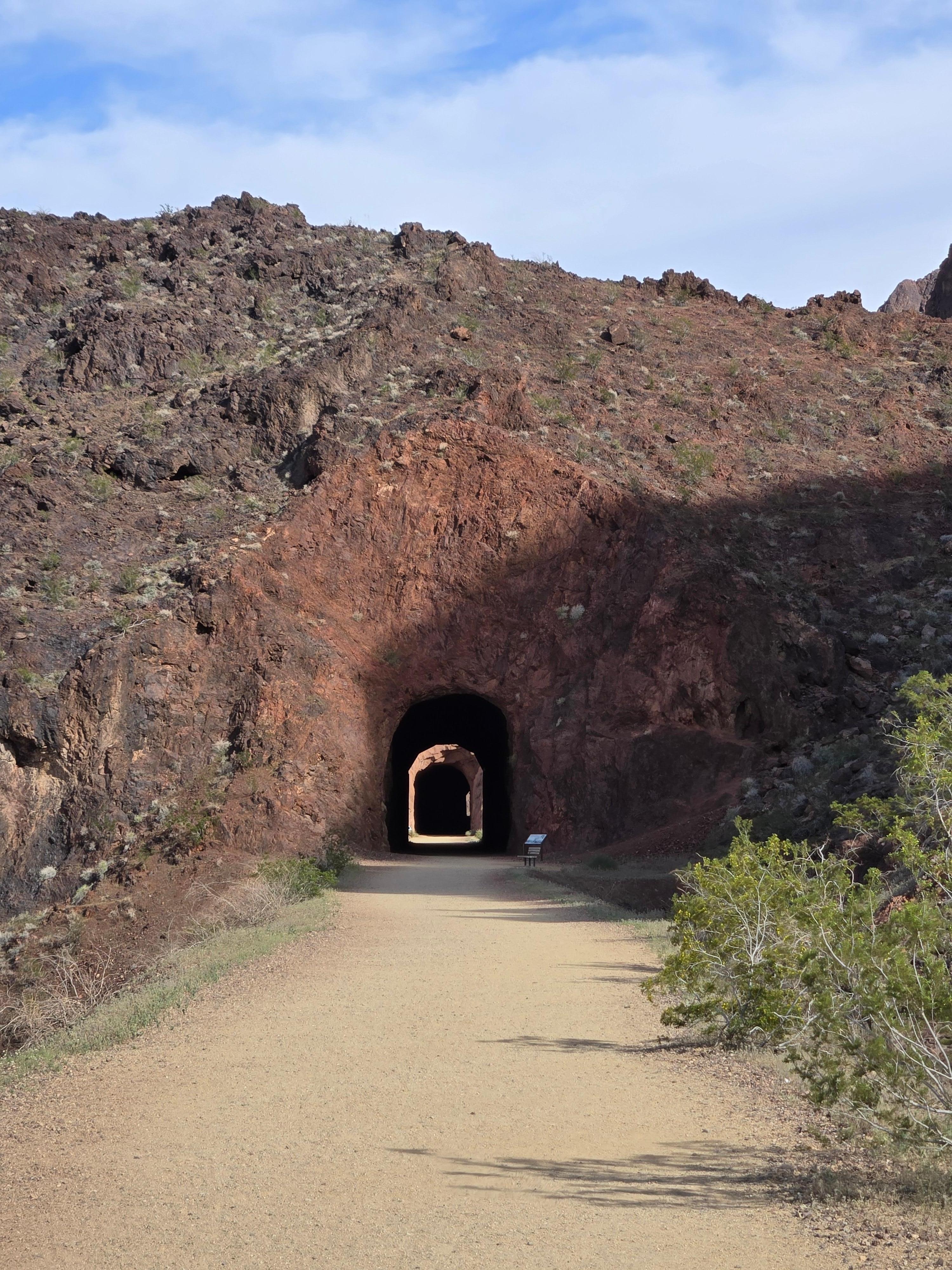 Two of the railroad tunnels.