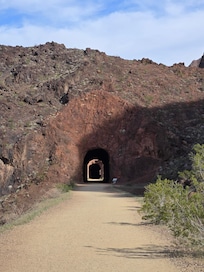 Two of the railroad tunnels.