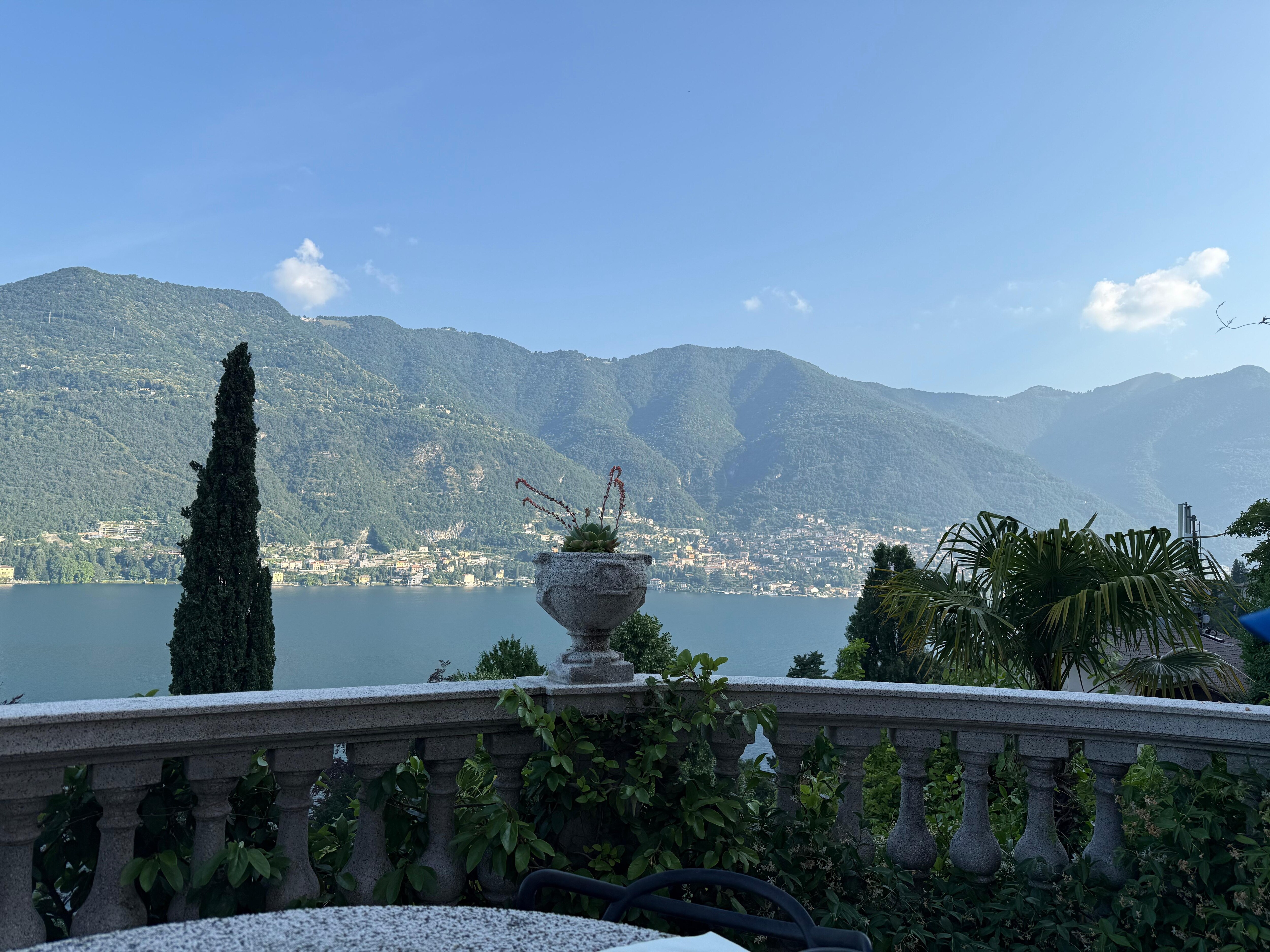 View from our breakfast table. 