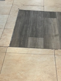 The floor in the hallway