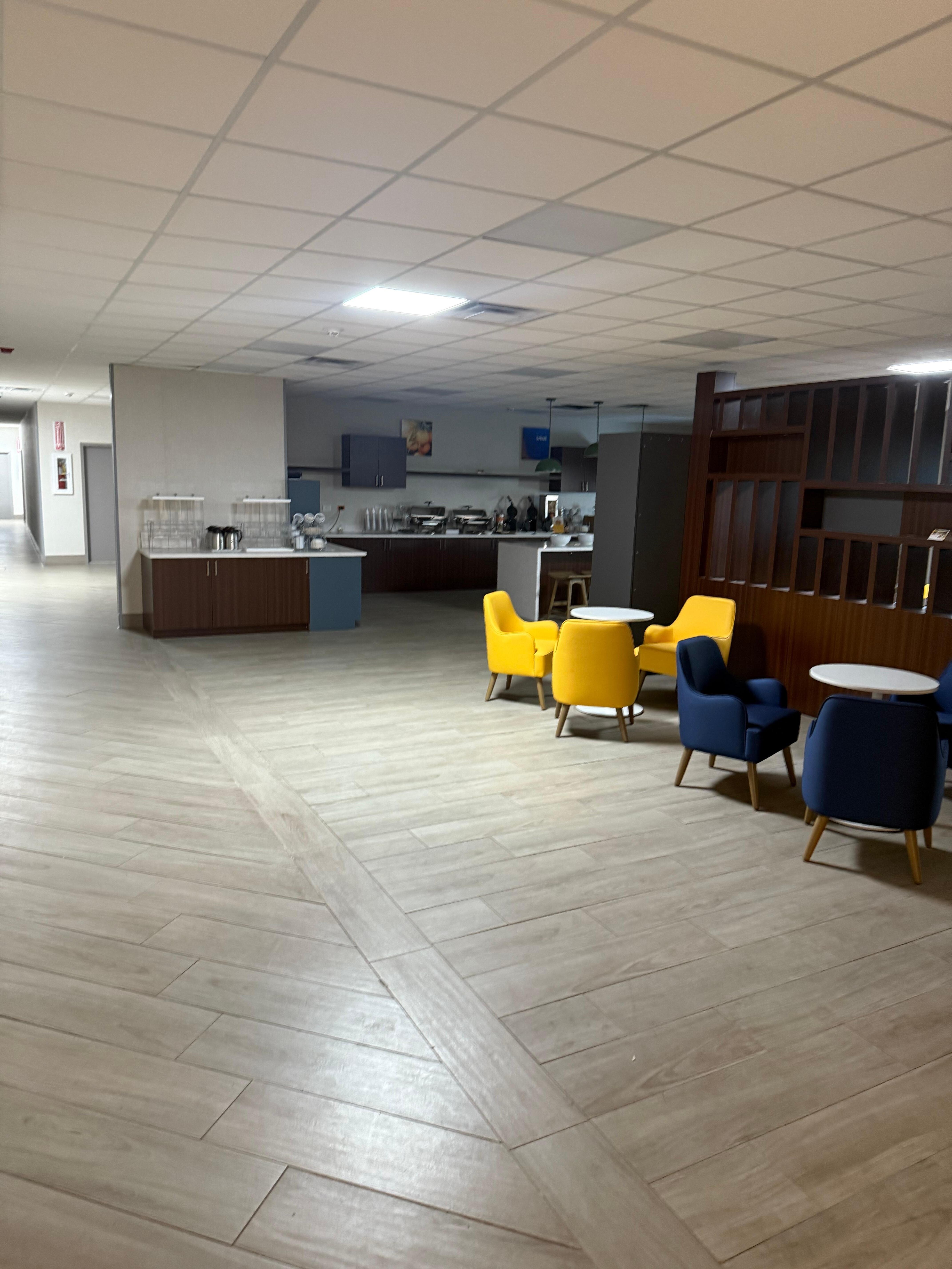 Photo of breakfast area that wasn’t open as advertised 