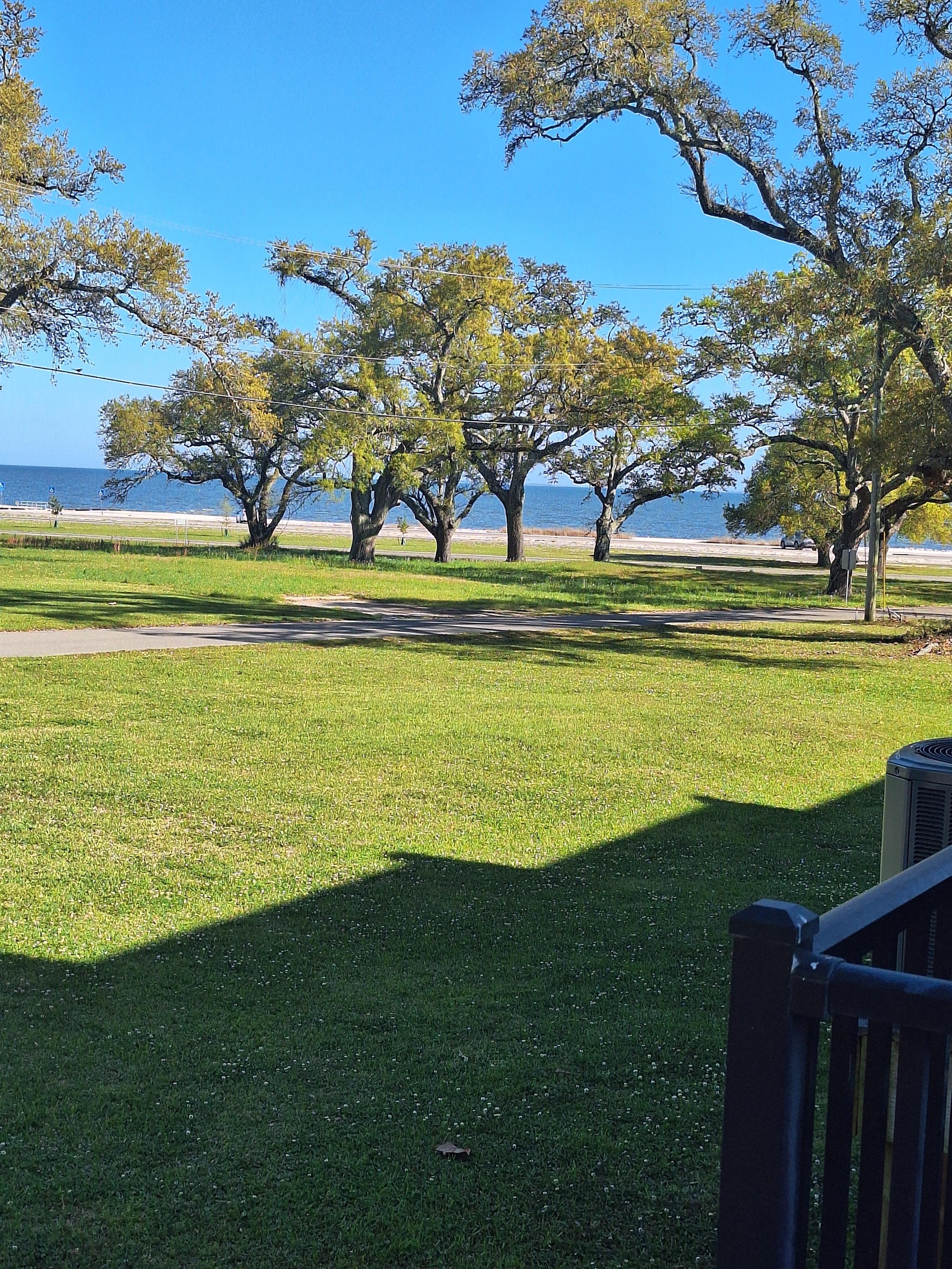 View is from front of the condo. So pretty in the morning when the water is sparkling  from the sun.