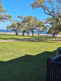 View is from front of the condo. So pretty in the morning when the water is sparkling from the sun.