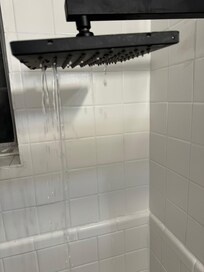 This is how the water flowed for our showers.