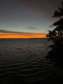 The vote from the back deck.