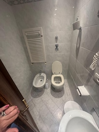 Door nearly touches the sink