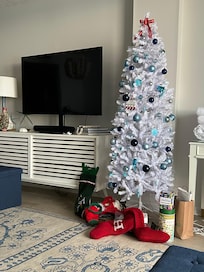 Decorated for Christmas nice touch