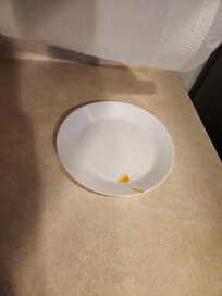 Plate was on the shelf like this.