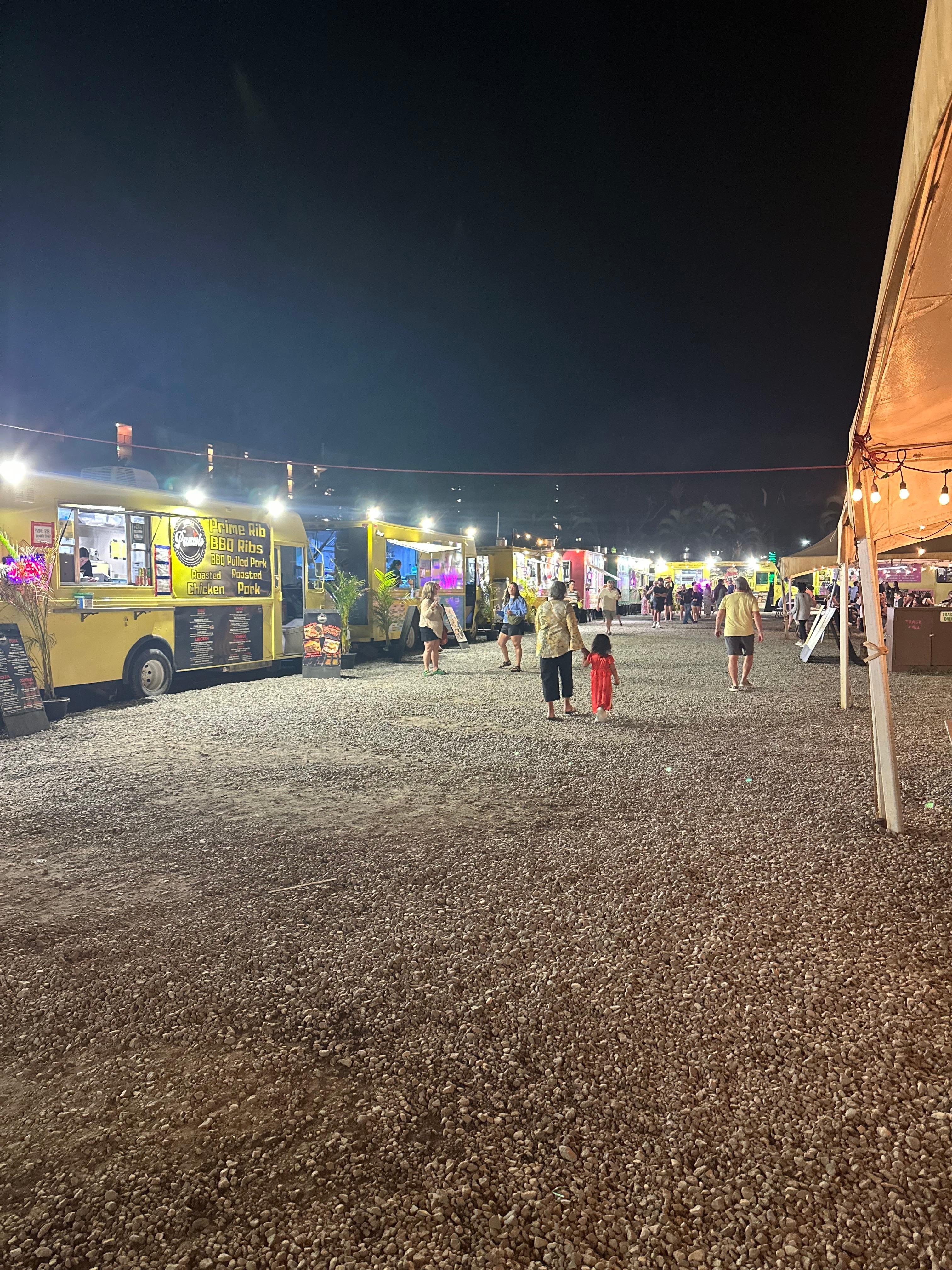 Food trucks next door